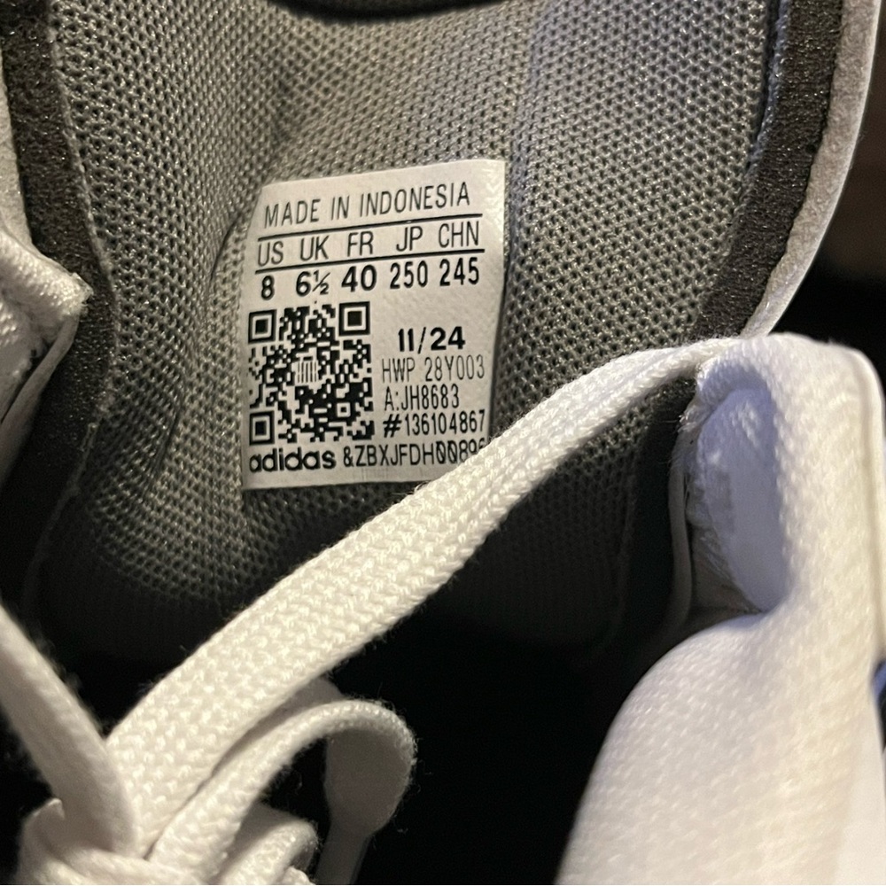 adidas White and Black Sneakers - Picture 10 of 10